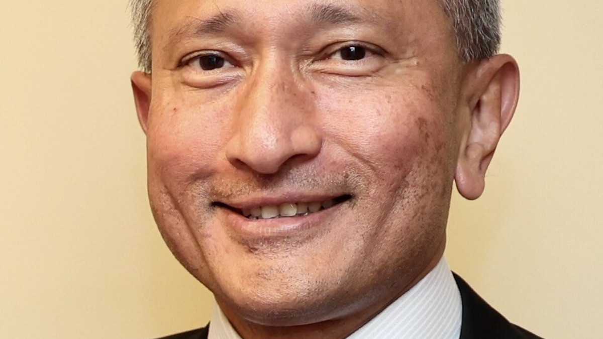 Vivian Balakrishnan, Singapore's Foreign Minister, speaking at a public event