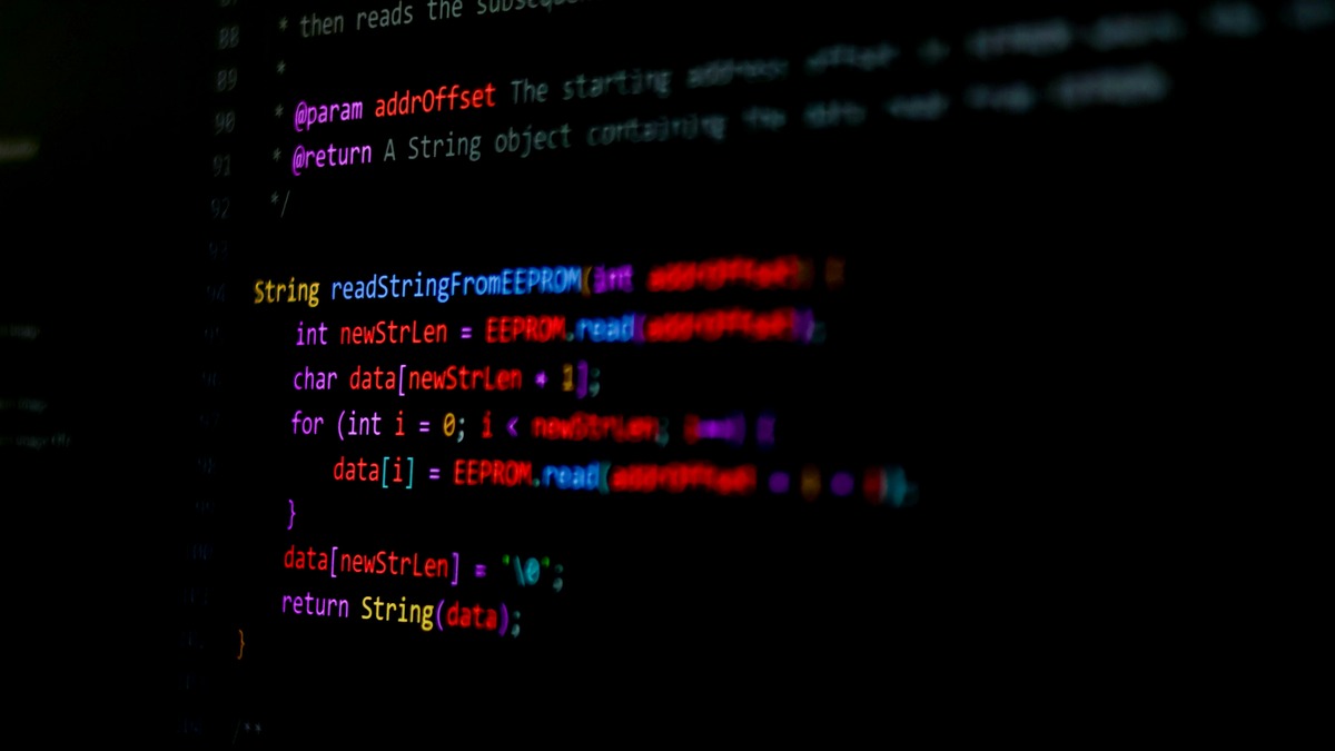 Code on terminal screen showing developer workflow