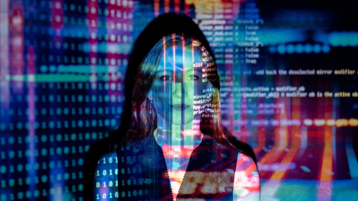 A developer working with multiple parallel processes on screen