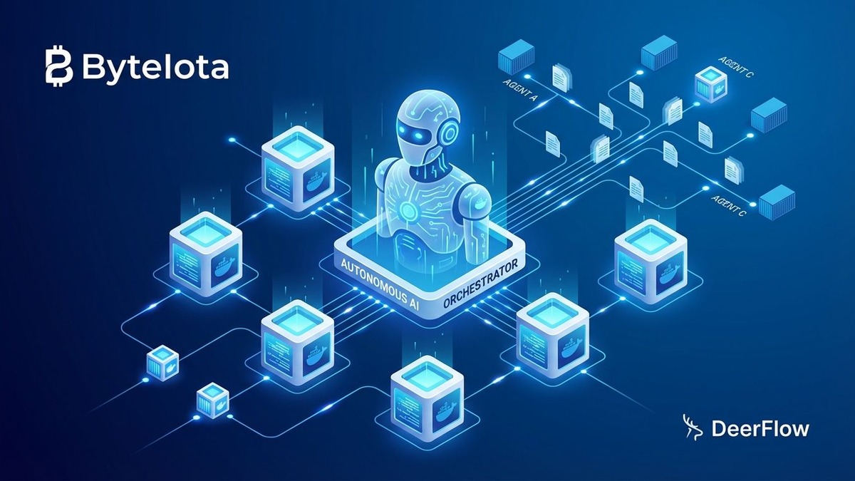 DeerFlow 2.0 multi-agent orchestration diagram showing lead agent and subagent coordination