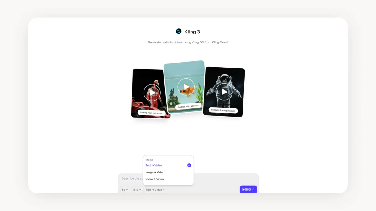 Kling 3.0 web interface showing multi-shot video generation controls