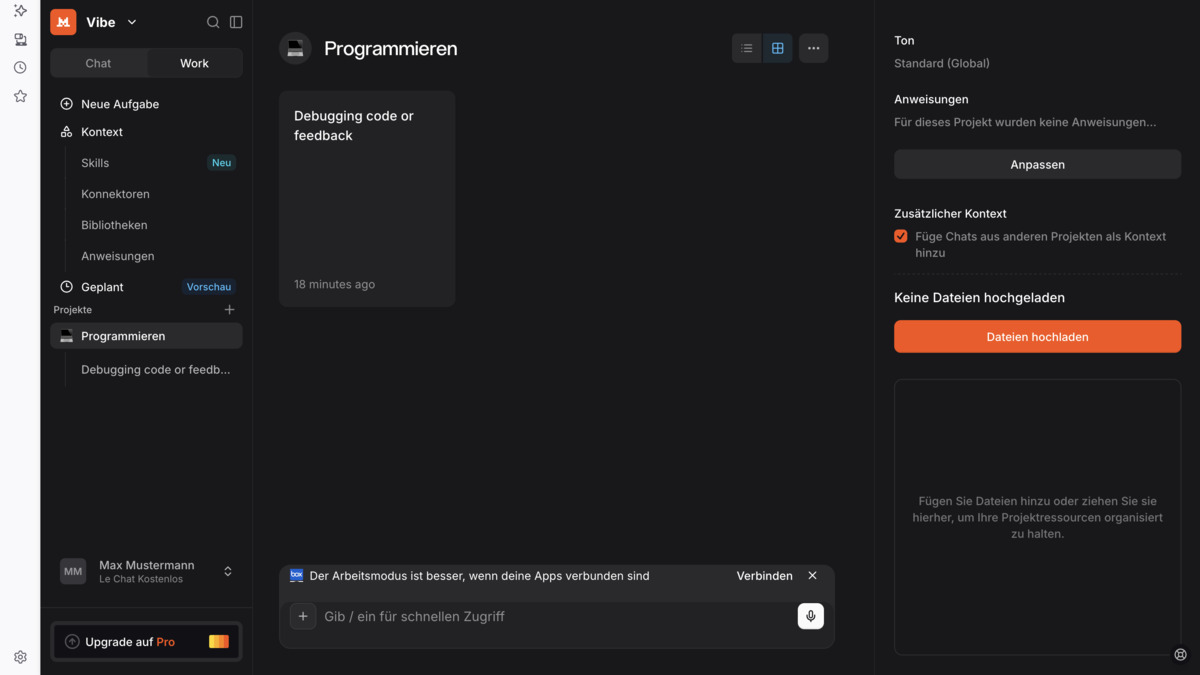 The Mistral Vibe interface showing a remote coding session in progress