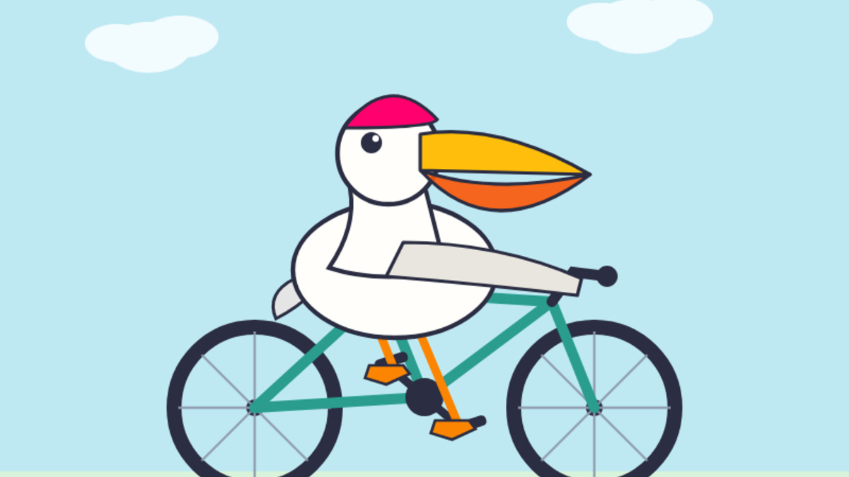 An SVG illustration of a pelican riding a bicycle generated by Muse Spark 1.1