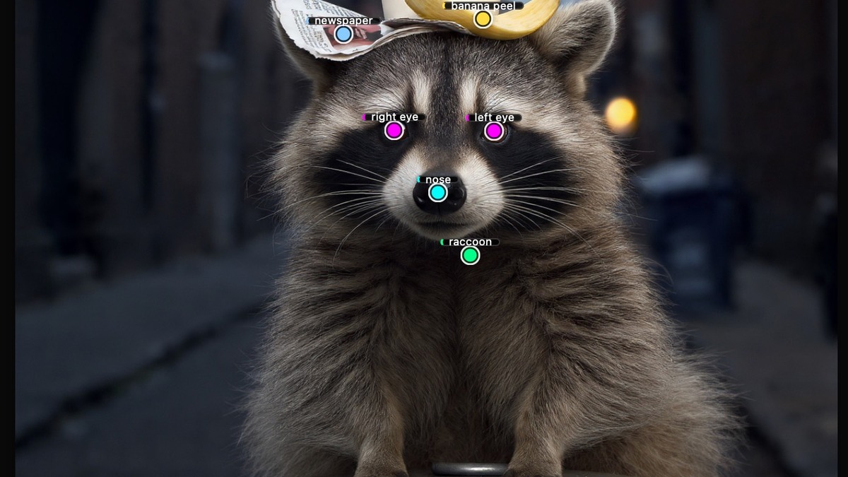 Meta's visual grounding returning bounding box coordinates for detected objects