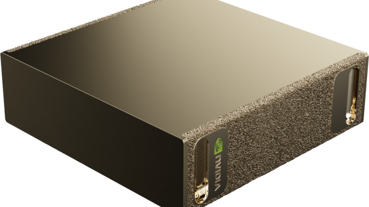 NVIDIA DGX Spark rear connectivity panel showing USB-C, HDMI, Ethernet, and QSFP ports