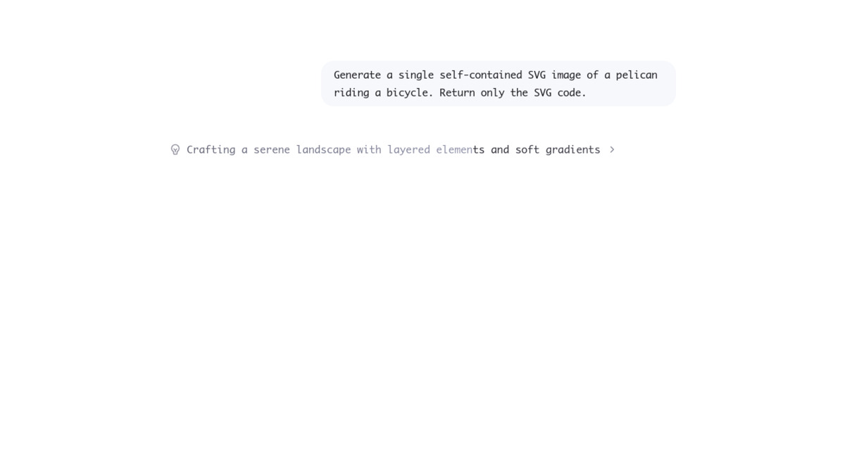 Qwen3.8-Max-Preview still in extended thinking mode more than four minutes into a single SVG generation request