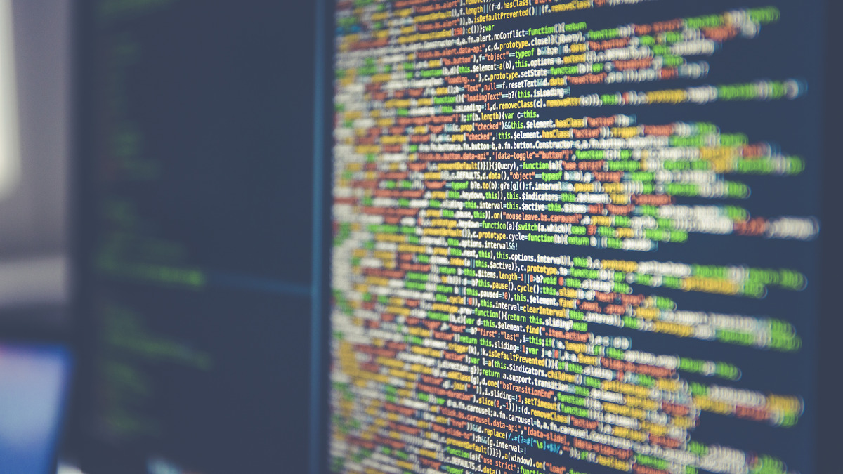 Code displayed on a computer monitor