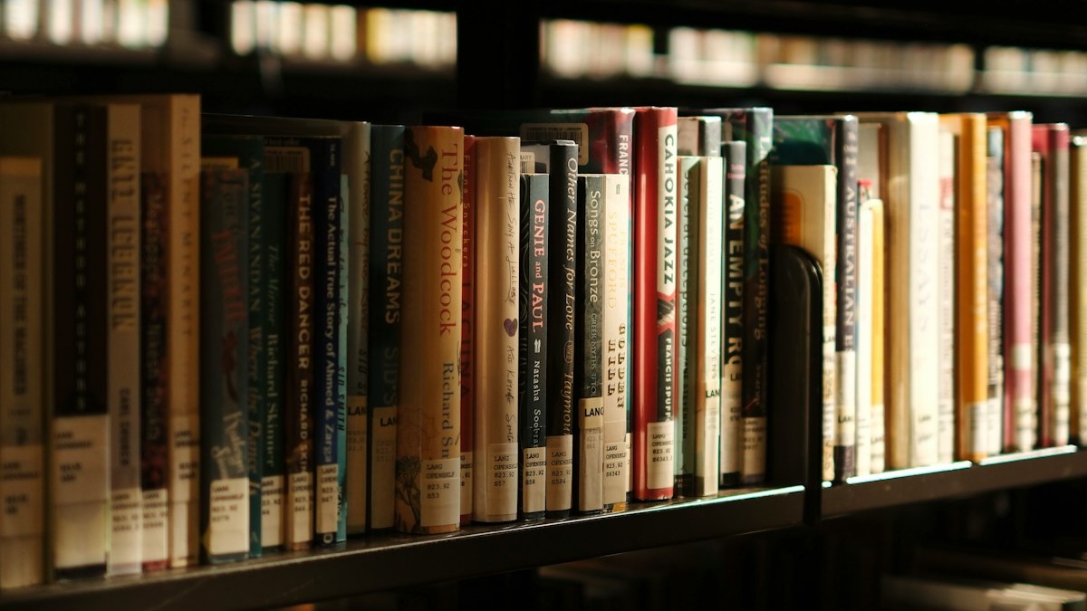 Rows of library shelves representing the challenge of storing and retrieving information at scale