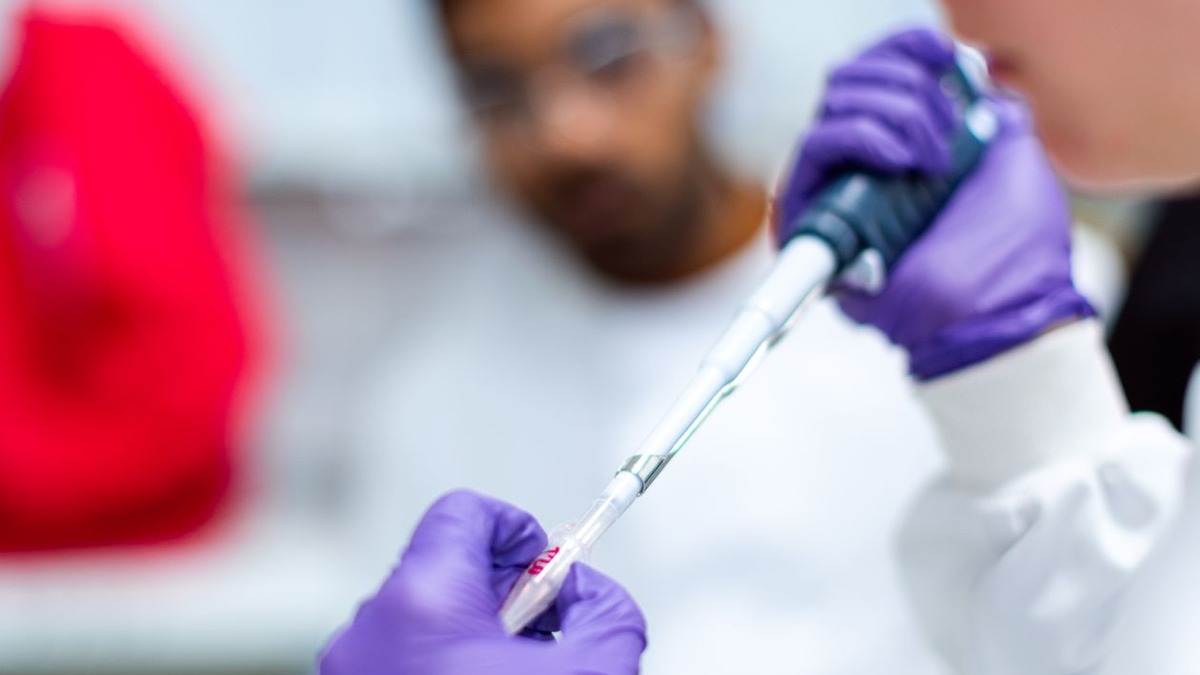 Scientist working in a laboratory environment