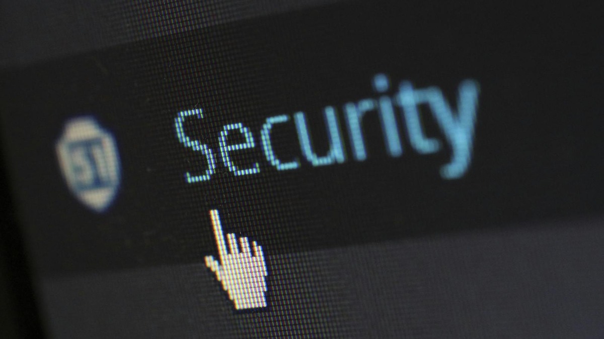 Padlock and digital security protection concept