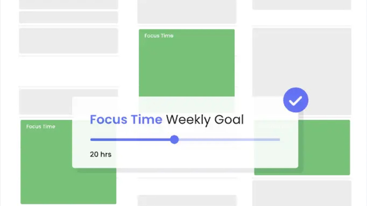 Reclaim.ai calendar interface showing focus time protection