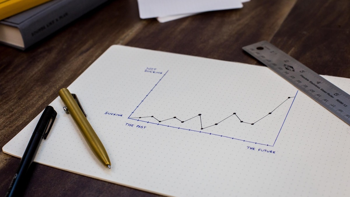 Data analyst reviewing charts and graphs on a laptop screen