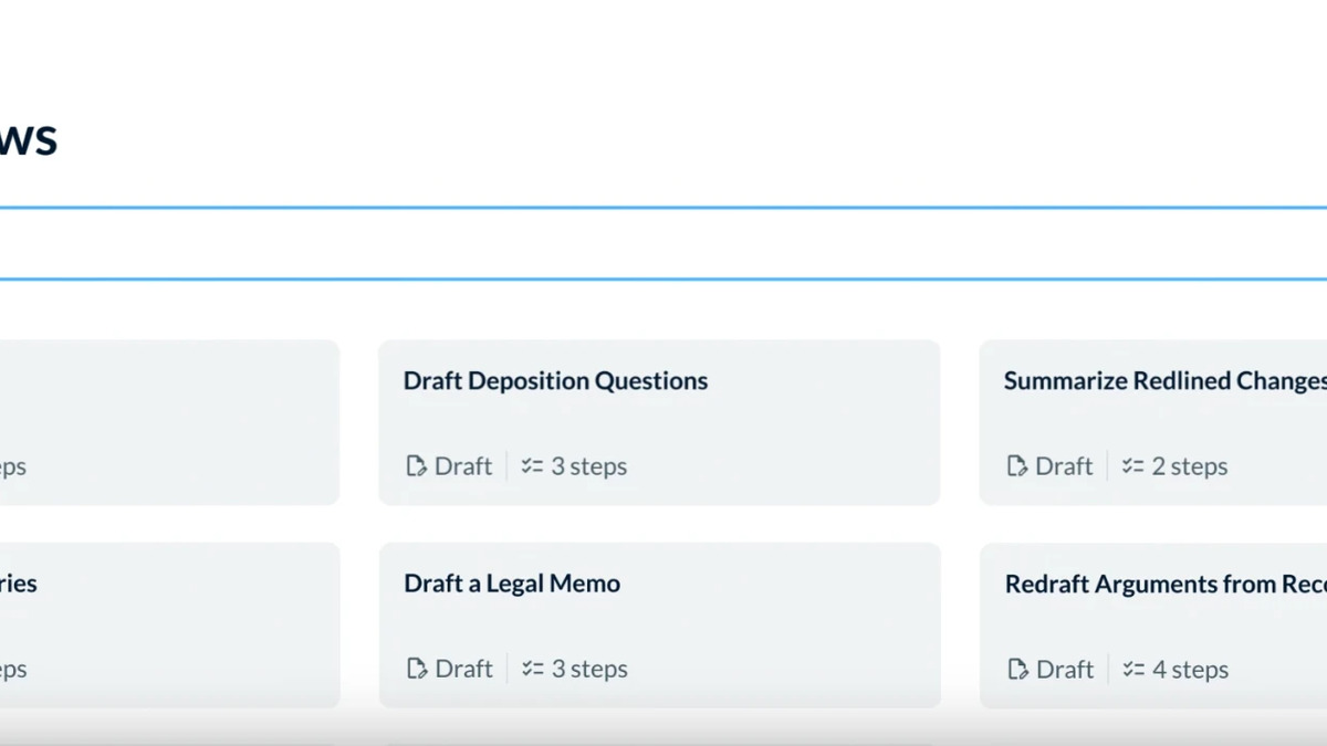 Lexis+ with Protege workflow interface for legal research and drafting