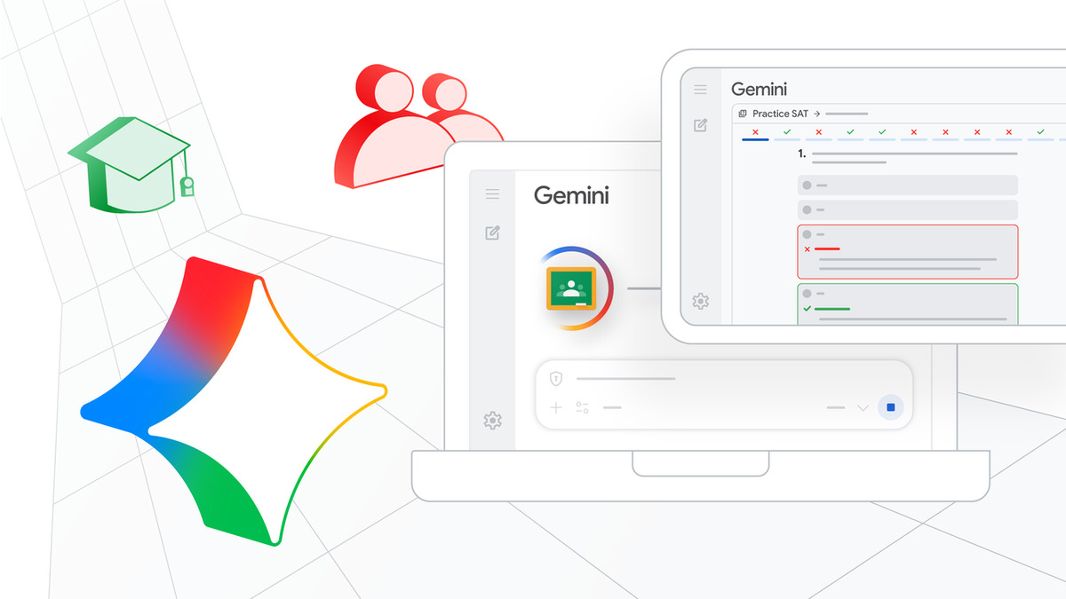 Google Gemini in Classroom interface with AI lesson tools