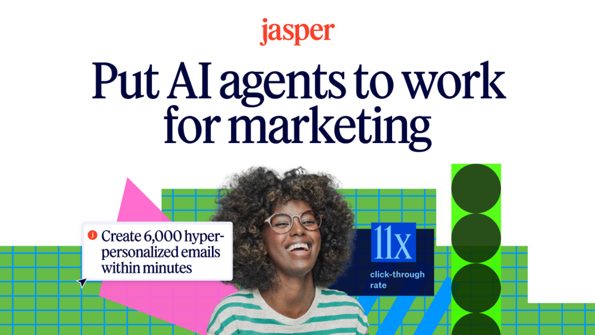 Jasper AI content platform interface showing brand voice and content pipeline features