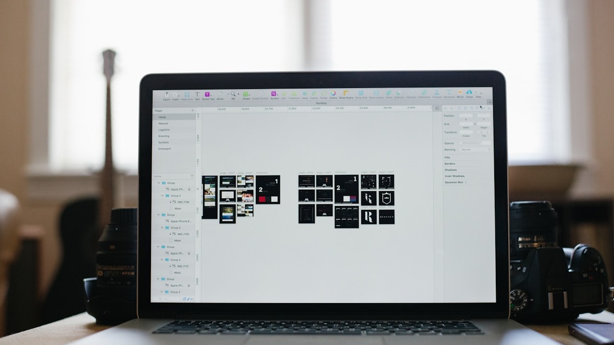 A laptop screen displaying an AI chat interface with a conversation in progress